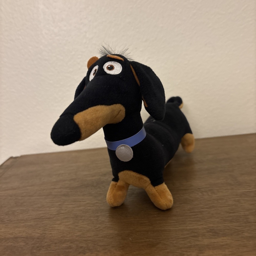 TY Secret Life Of Pets Buddy Dachshund Plush Wiener Dog Pup Black Brown 12"